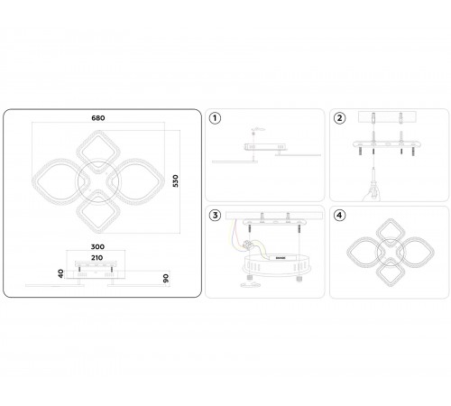 Потолочная люстра Ambrella Light FA5147 FA