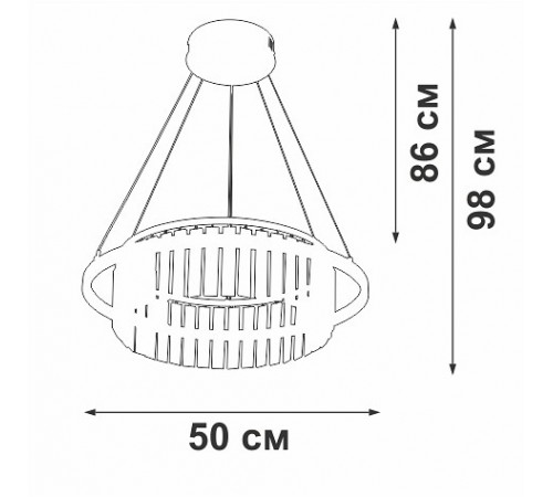 Подвесная люстра Vitaluce V54010-0/1S V54010