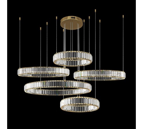 Подвесной светильник Loft it 10135/5 Gold Crystal ring