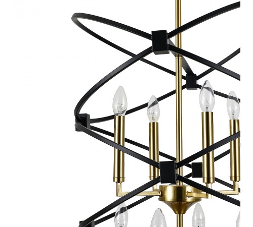 Люстра на штанге Indigo 10020/8R Black Trionfo