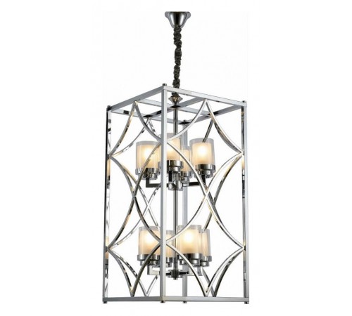 Подвесная люстра LUMINA DECO LDP 1223-8 CHR Quadrato