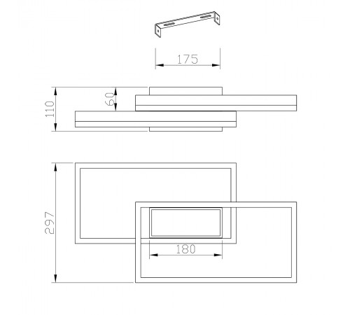 Потолочная люстра Escada 10242/3LED Twins