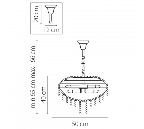 Подвесная люстра Osgona 700120 Classic