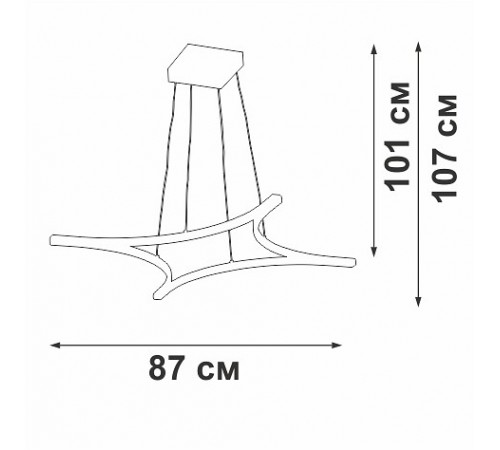 Подвесной светильник Vitaluce V2707-9/4S V2707