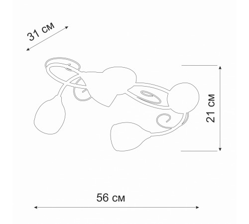 Потолочная люстра Vitaluce V3269-3/4PL V3269