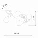 Потолочная люстра Vitaluce V3269-3/4PL V3269