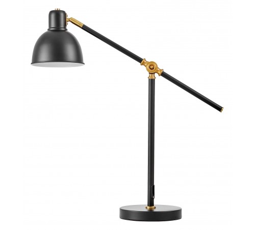 Настольная лампа офисная LUMINA DECO LDT 7736-1 BK+MD ZULA