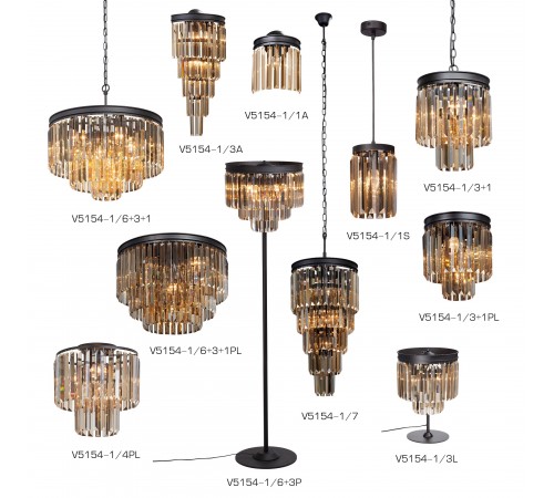 Потолочная люстра Vitaluce V5154-1/4PL V5154