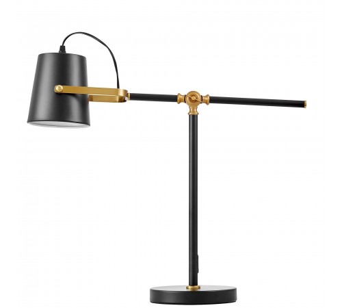 Настольная лампа офисная LUMINA DECO LDT 7733-1 BK+MD FELA