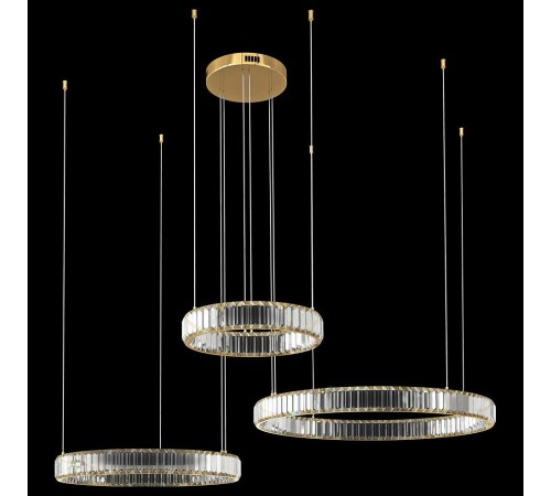 Подвесной светильник Loft it 10135/3 Gold Crystal Ring