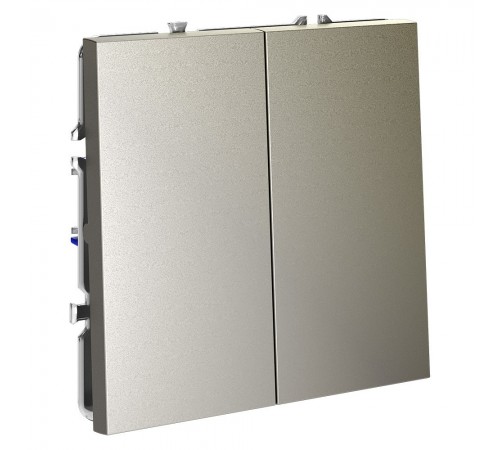 Выключатель проходной двухклавишный без рамки Voltum VLS020304 S70