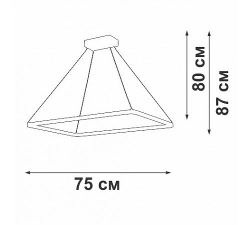 Подвесной светильник Vitaluce V2506DT-1/1S V2506DT