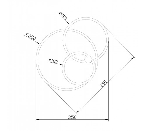 Светильник на штанге Escada 10213/2LED BL White Contour