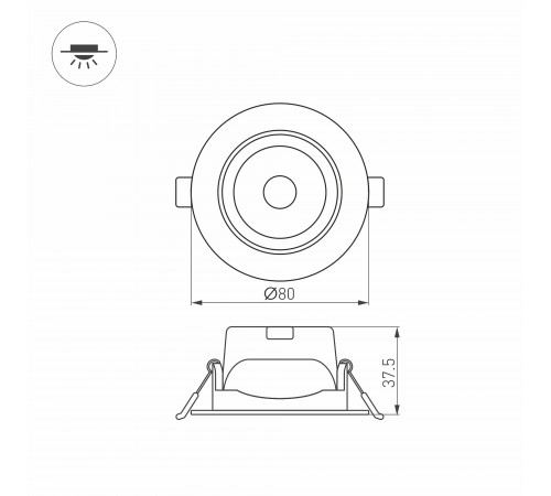Встраиваемый светильник Arlight 032857 POLAR