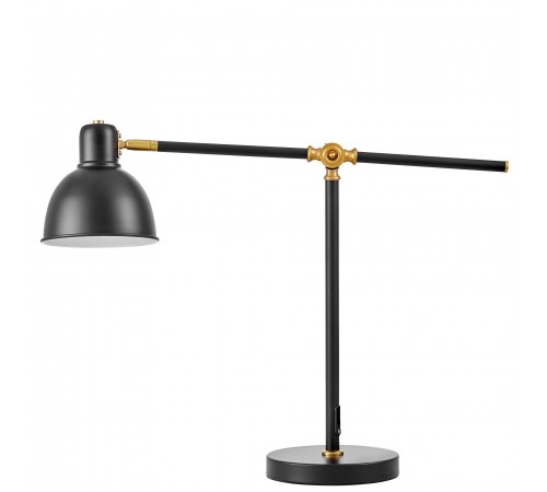 Настольная лампа офисная LUMINA DECO LDT 7736-1 BK+MD ZULA