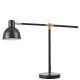 Настольная лампа офисная LUMINA DECO LDT 7736-1 BK+MD ZULA