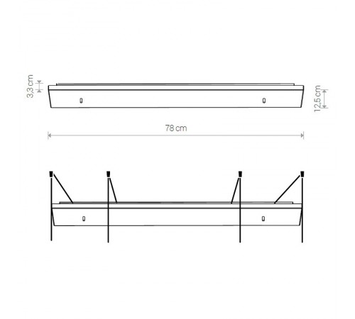 Основание Nowodvorski 8552 Cameleon Canopy D 780 BL