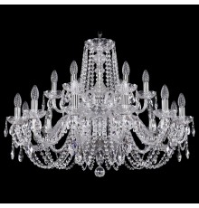 Подвесная люстра Bohemia Ivele Crystal 1402/12+6/300/2d/Ni 1402