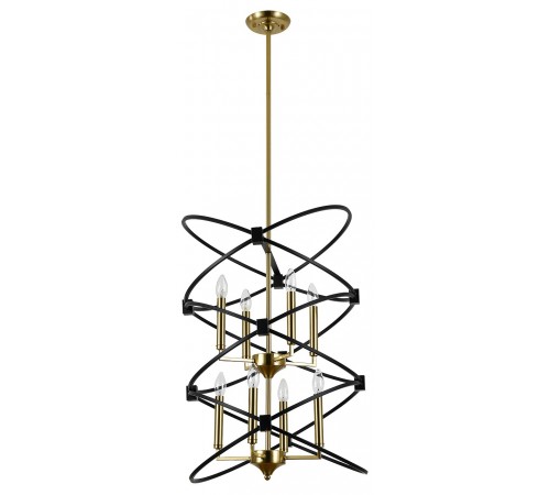 Люстра на штанге Indigo 10020/8R Black Trionfo