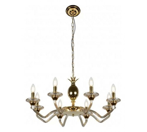 Подвесная люстра iLamp YT2049-8 GD+COG Flo