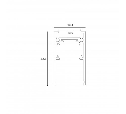 Трек накладной Hesby Lighting 0051 ElDeko