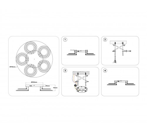 Потолочная люстра Ambrella Light FA8944 FA