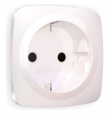 Накладка для розетки с заземлением и со шторками Ambrella Volt OP2070 Quant