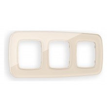 Рамка на 3 поста Ambrella Volt OF320303 Radian Стекло органическое