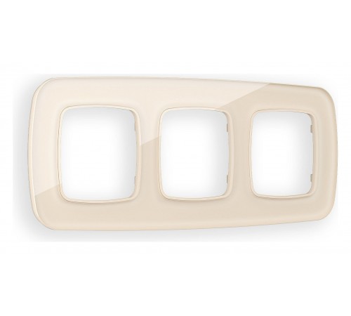 Рамка на 3 поста Ambrella Volt OF320303 Radian Стекло органическое