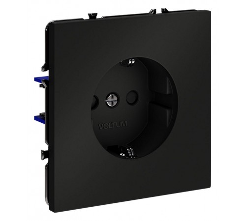 Розетка с заземлением и со шторкой, без рамки Voltum VLS040208 S70