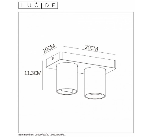 Спот Lucide 09929/10/31 Nigel