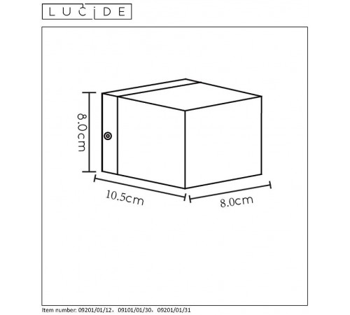 Накладной светильник Lucide 09201/01/30 Devi