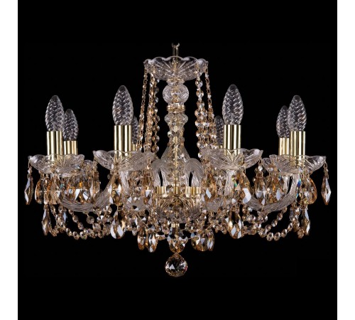 Подвесная люстра Bohemia Ivele Crystal 1402/8/195/G/R721 1402