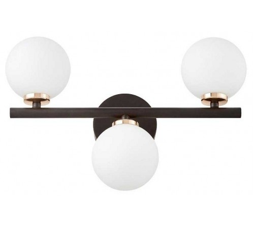 Бра LUMINA DECO LDW 6033-3 BK+F.GD Marsiada