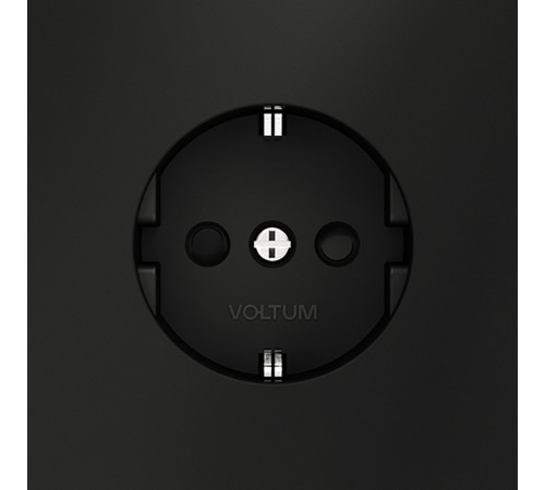 Розетка с заземлением и со шторкой, без рамки Voltum VLS040208 S70