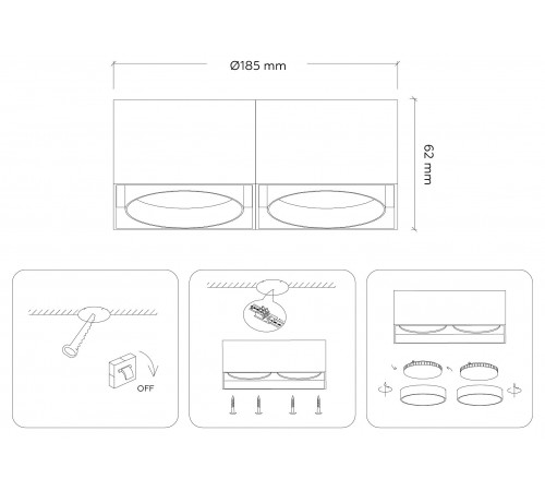Накладной светильник Ambrella Light TN70875 TN