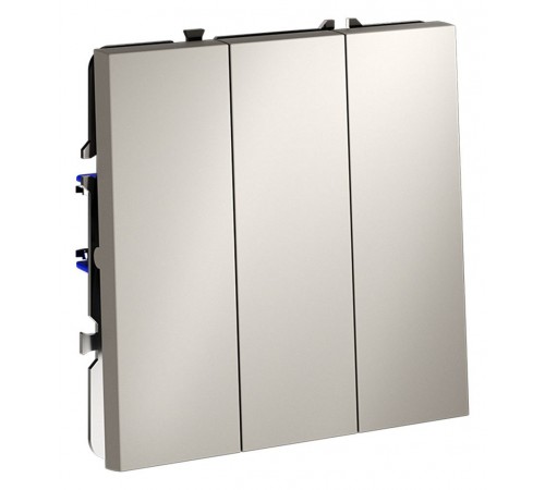 Выключатель трехклавишный без рамки Voltum VLS030103 S70