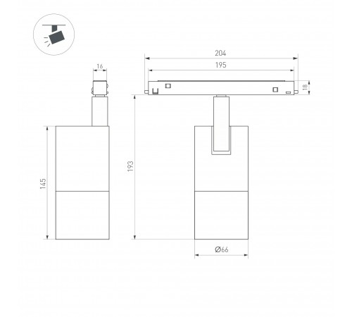 Светильник на штанге Arlight 038950 MAG-ORIENT