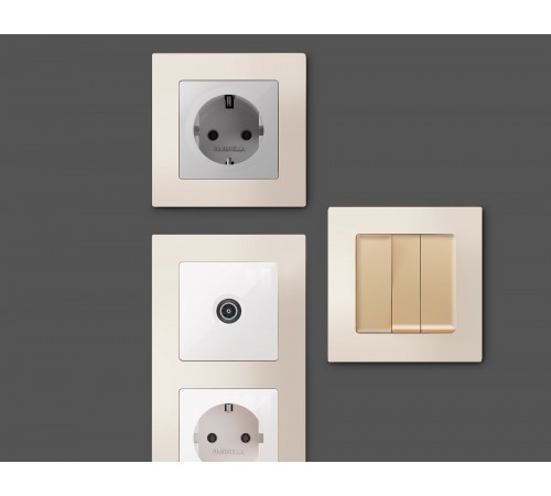 Рамка на 1 пост Ambrella Volt AF220331 Techno