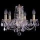 Подвесная люстра Bohemia Ivele Crystal 1402/5/141/G/Leafs 1402
