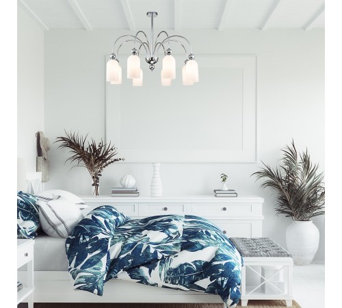 Люстра на штанге Escada 686/8PL Chrome Ode