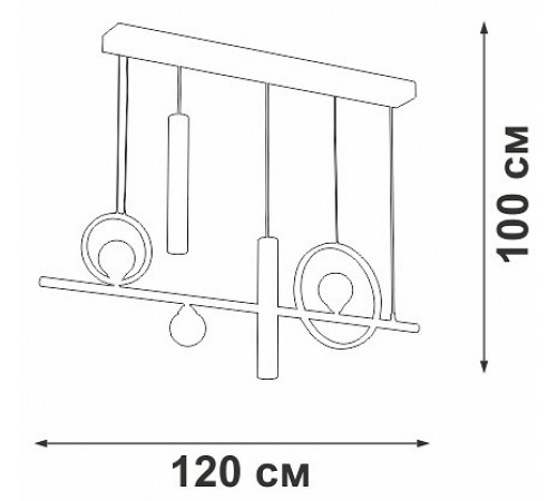 Подвесной светильник Vitaluce V3095-0/5S V3095