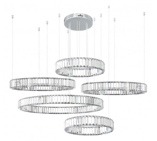 Подвесной светильник Loft it 10135/5 Chrome Crystal ring