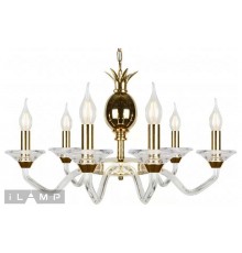 Подвесная люстра iLamp YT2049-8 GD+Cear Flo