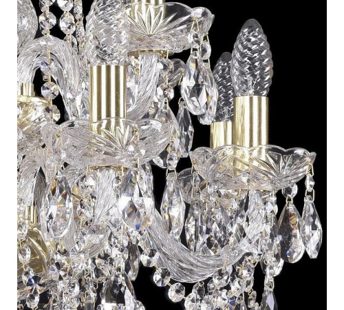 Подвесная люстра Bohemia Ivele Crystal 1402/8+4/160/2d/G 1402
