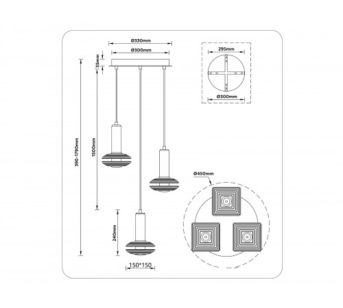 Подвесной светильник Ambrella Light LH31011 LH