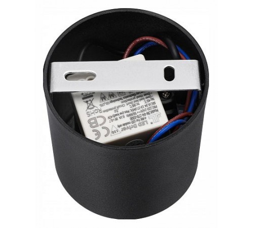 Накладной светильник iLedex 108-7W-D80-3000K-24DG-BK Metrica