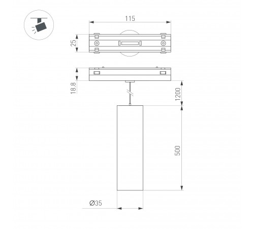 Подвесной светильник Arlight 044468 MAG-VIBE