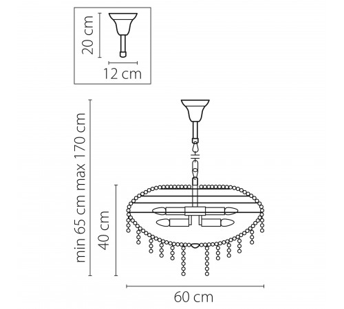 Подвесная люстра Osgona 700150 Classic