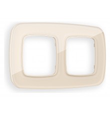 Рамка на 2 поста Ambrella Volt OF320302 Radian Стекло органическое